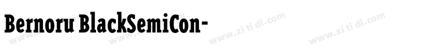 Bernoru BlackSemiCon字体转换